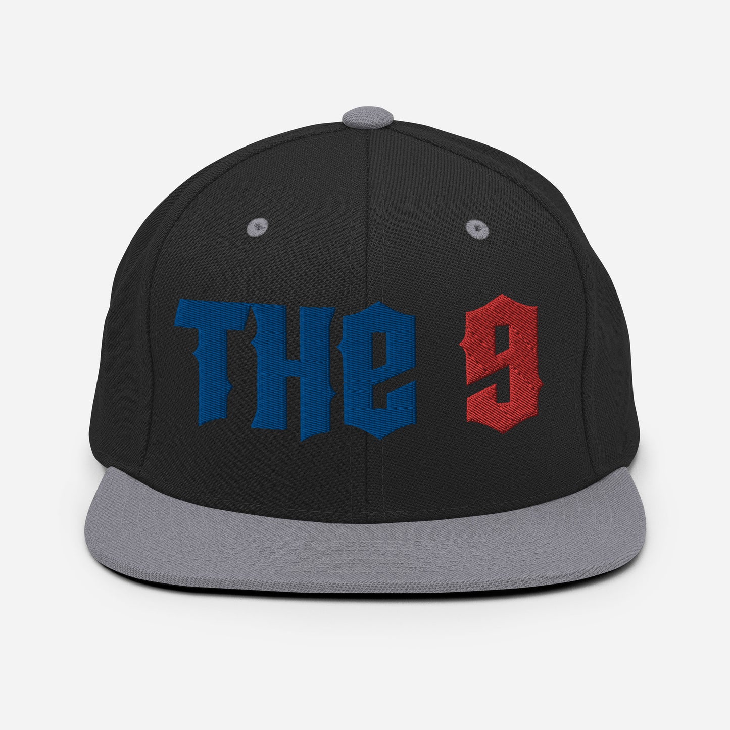 The 9 Embroidered Snapback Hat