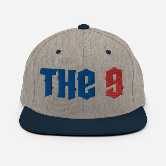 The 9 Embroidered Snapback Hat