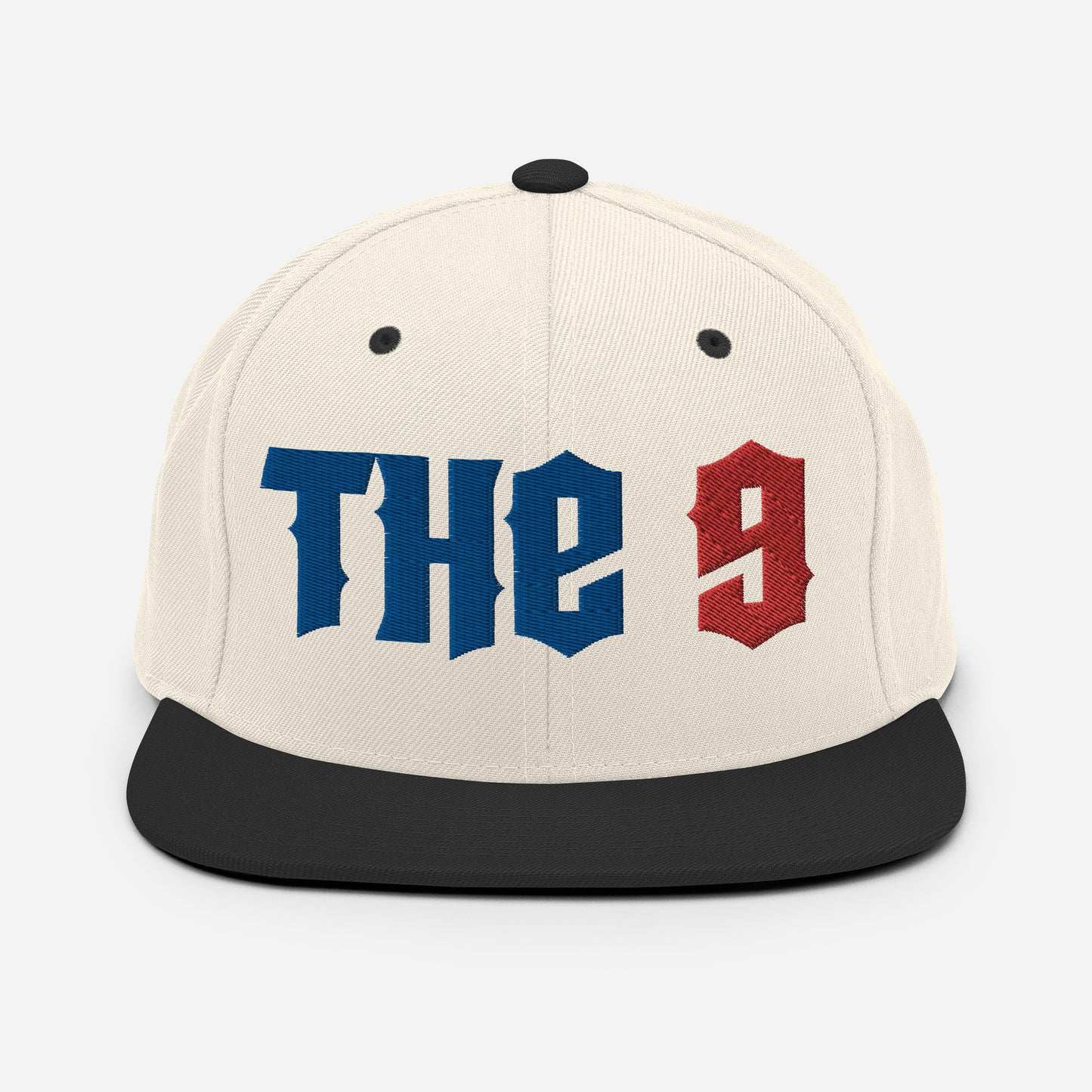 The 9 Embroidered Snapback Hat